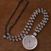 White Crystal Six-Word Proverb Pendant